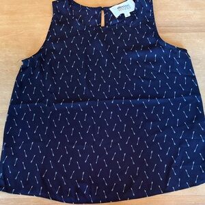 Alice Blue by Stitch Fix Navy Arrow Print Blouse!